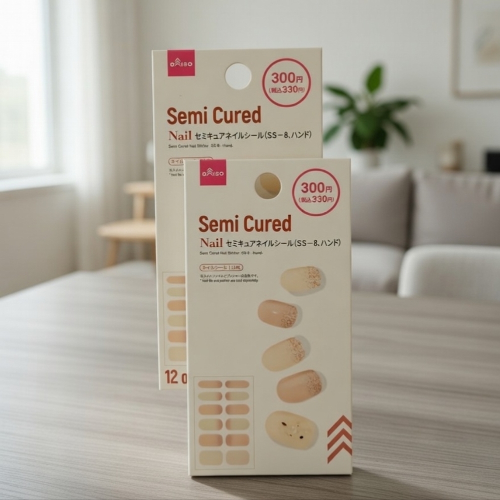 DAISO NWT Dashing Diva Semi Cured Nail Set